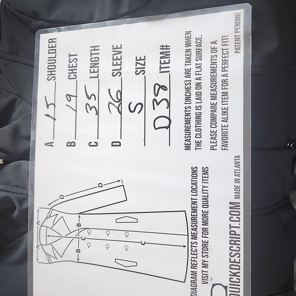 Size S Prana black and gray  jacket.  D38 - Picture 12 of 13